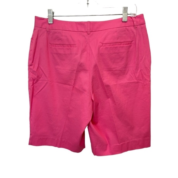 Charter Club Pant Shop Pink Bermuda Stretch Shorts Size 10 - Picture 4 of 4